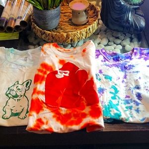 Tie dye T shirts
